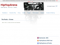 Screenshot des Blogs HipHopArena