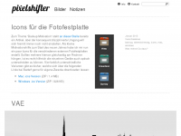 Screenshot des Blogs Pixelshifter