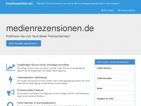 Screenshot des Blogs Medien-Rezensionen