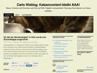 Screenshot des Blogs Carls Weblog
