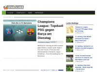 Screenshot des Blogs Spanischer Fußball