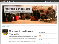 Screenshot des Blogs Maltracio der beblogte
