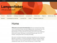 Screenshot des Blogs lampenfieber