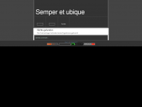 Screenshot des Blogs Semper et ubique