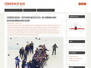 Screenshot des Blogs eisbaerlin-Blog