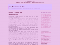 Screenshot des Blogs The Soul of R&B