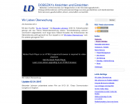 Screenshot des Blogs Dobszay’s Ansichten und Einsichten