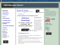 Screenshot des Blogs Hilfe gegen Spyware