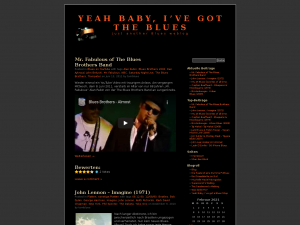 Screenshot des Blogs Yeah baby, I’ve got the blues