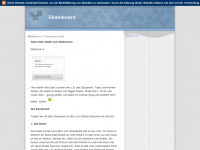Screenshot des Blogs Skateboard
