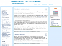 Screenshot des Blogs Hörbuch und Hörspiel Blog