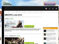 Screenshot des Blogs MMOG-Welt Das Portal für MMORPG