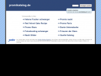 Screenshot des Blogs Promikatalog
