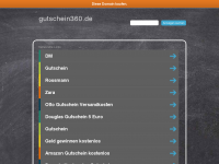 Screenshot des Blogs gutschein 360