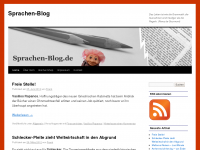Screenshot des Blogs Sprachen-Blog.de
