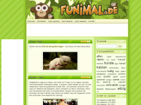 Screenshot des Blogs Funimal.de – Täglich lustige Tiere