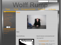Screenshot des Blogs Wolff Rump Autoren-Website