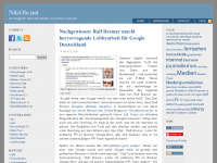 Screenshot des Blogs NilsOle.net – Medien und mehr