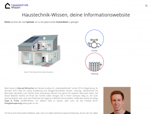 Screenshot des Blogs Haustechnik-Wissen