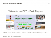 Screenshot des Blogs Webmaster und SEO
