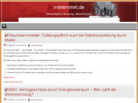 Screenshot des Blogs mieterstreit.de
