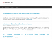 Screenshot des Blogs legalIT
