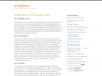 Screenshot des Blogs aus.gelesen