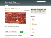 Screenshot des Blogs Gourmandie – Leckere News