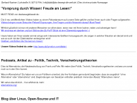 Screenshot des Blogs webStimme.de – Blog