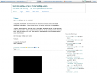 Screenshot des Blogs Schnoeselkuchen