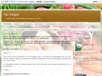 Screenshot des Blogs Go Vegan