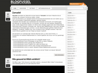 Screenshot des Blogs Blogfussel – Der Alltagsblog