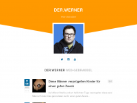 Screenshot des Blogs DER.WERNER