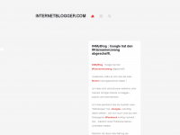 Screenshot des Blogs Internetblogger