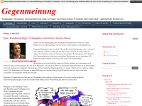Screenshot des Blogs Gegenmeinung