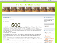 Screenshot des Blogs Rixdorfer Stadtschreiber