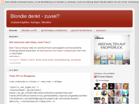 Screenshot des Blogs blondie denkt – zuviel ?