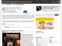 Screenshot des Blogs Galileo Navigationssystem News und Infos