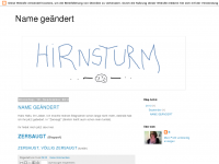 Screenshot des Blogs Stricksogges-Hirnsturm