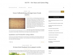 Screenshot des Blogs iGuts