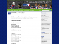 Screenshot des Blogs EC Union Amstettner Wölfe