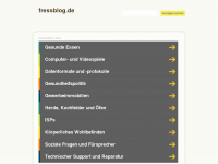 Screenshot des Blogs Fressblog.de