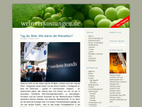 Screenshot des Blogs Alles Zum Thema Wein: weinverkostungen.de