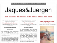 Screenshot des Blogs Jaques&Juergen