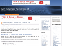 Screenshot des Blogs Nebenjob-Heimarbeit