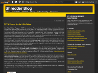 Screenshot des Blogs Shredder Blog