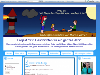 Screenshot des Blogs Kindergeschichten: Projekt “366 Geschichten für ein ganzes Jahr”