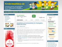 Screenshot des Blogs Kindermusikbox.de