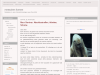 Screenshot des Blogs menschen formen