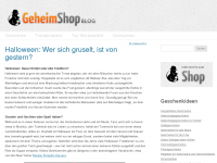 Screenshot des Blogs Werbeartikel und Geschenke Blog von Geheimshop.de